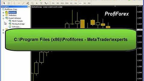 Profiforex Metatrader 4:Navigator window