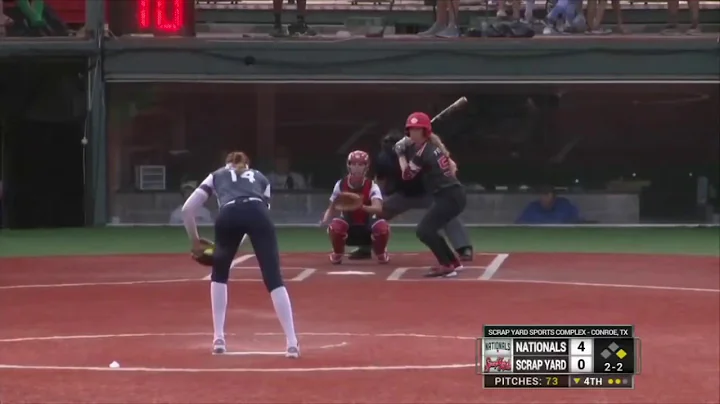 Monica Abbott pitching in slowmotion
