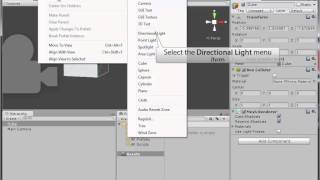 Create a Directional Light and Material in Unity 3D