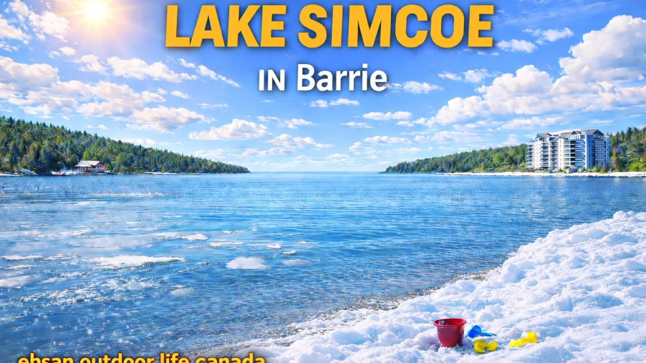 Walking Beside Blue Water & Endless Sky ,A Peaceful Day at Lake Simcoe 💙