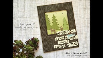 How to rearrange a word stamp for a new design using Stampin Up products with Jenny Hall