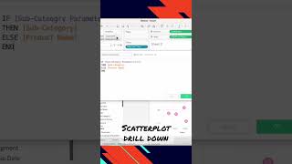 #tableau - scatterplot drill down