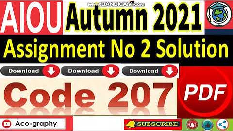 AIOU Code 207 Solved Assignment No.2 Autumn 2021 || Compulsory  English (Com) - I || Level: Matric