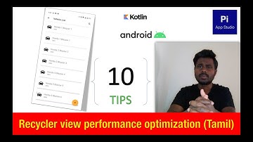Code With Me: RecyclerView optimization - Scrolling Performance improvement (Tamil)| Facebook|Google