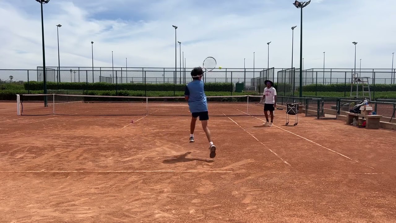 142 Tennis workout 142 work on defensive play lob reception forehand