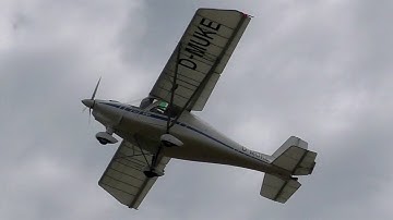 Ikarus C42 takeoff at Airfield Spitzerberg | D-MUKE