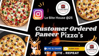 The “Paneer Tandoori Blaze”pizza🍕🤩 #lebitehouse #cloudkitchen #swiggy #zomato #magicpin #takeaway 