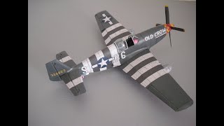 P-51 B Mustang - Kartonowy Arsenał (Haliński) - model kartonowy (paper model)