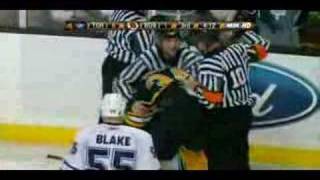 Shane Hnidy fights Alex Ponikarovsky 3/6/08