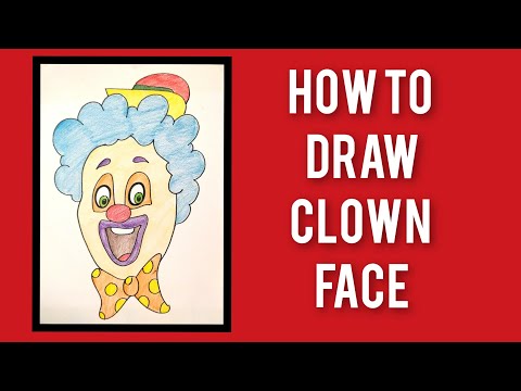 How to Draw a Clown Face - Pixel Drawing Academy - YouTube