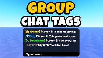 HOW TO MAKE GROUP CHAT TAGS | Roblox Studio (TextChatService & CUSTOMIZABLE)
