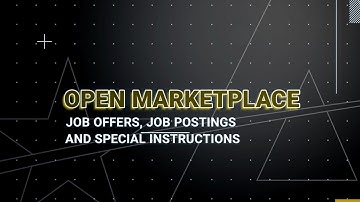 IPPS-A R3 Demonstration: Open Marketplace - Job Offers, Job Postings and Special Instructions