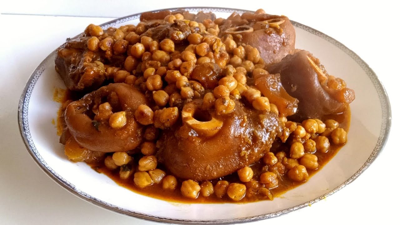 الكرعين 🐄الهركمة بالحمص  معلكين ولذاذ بطريقتي سهلة ومبسطة.