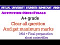 Exams in virtual university/Tips for virtual university students🔥🔥#foryou#vu 