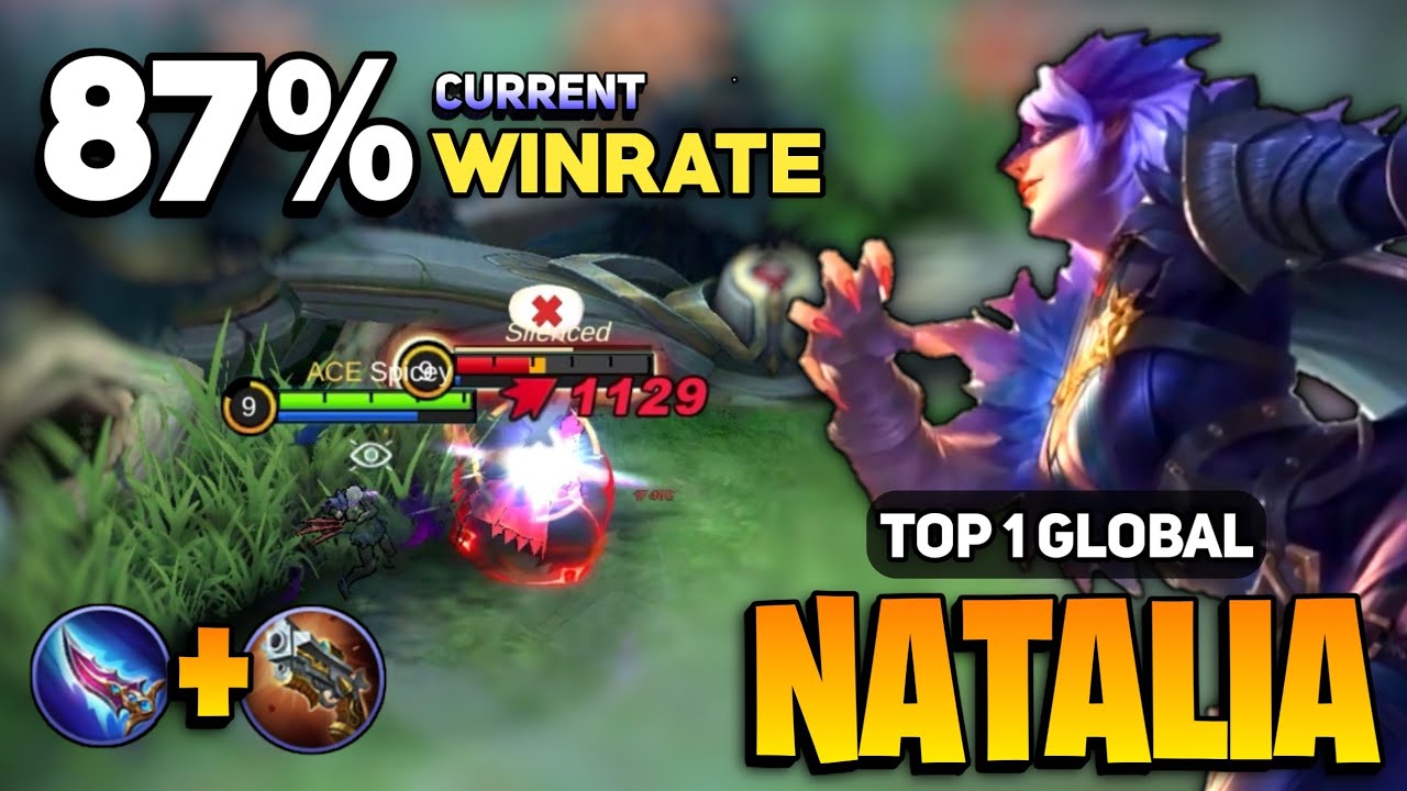 87% WINRATE! Natalia One Shot Gameplay [ Top 1 Global Natalia Best Build ] Spicey -  Mobile Legends