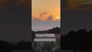 Beautiful sunset in Angra do Heroísmo Terceira Azores Portugal.
