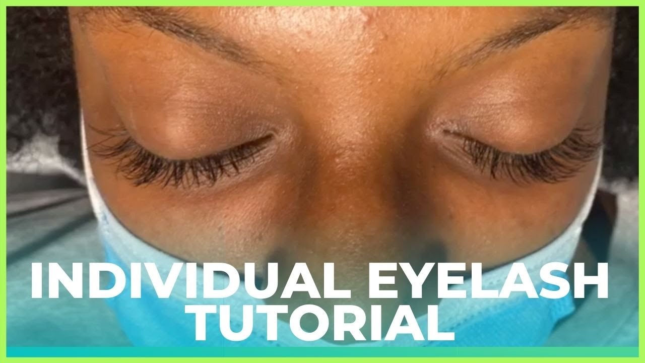 How To Apply Individual Lashes | Eyelash Extension Tutorial - YouTube