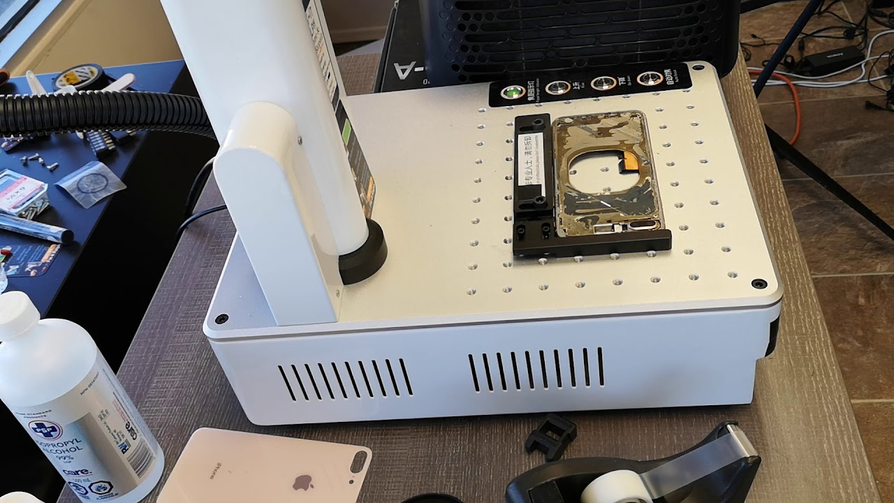 iPhone 8 Plus back glass easy remove residue glue apply glue remover