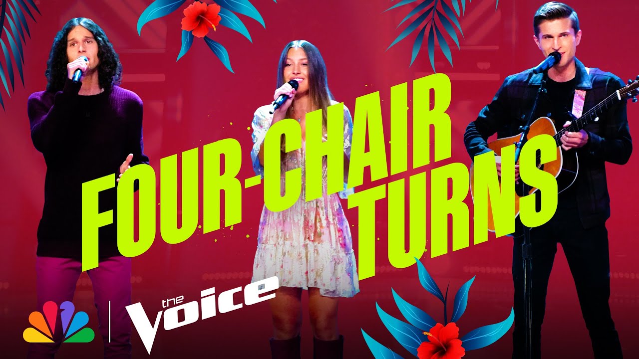 The Best Four-Chair Turn Blind Auditions | NBC's The Voice 2022