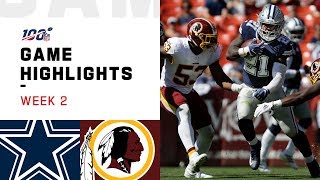Cowboys vs. Redskins Week 2 Highlights | NFL 2019