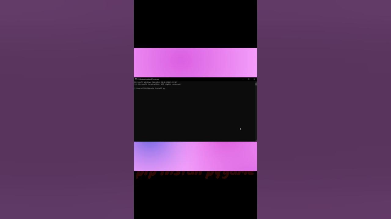 How to install pygame in windows #pydroid - YouTube