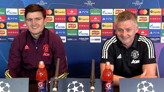 Ole Gunnar Solskjaer \& Harry Maguire - Istanbul Basaksehir v Man Utd - Pre-Match Press Conference