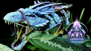 Taming a max level BASILISK || Ark Aberration Ascended