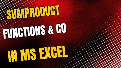 Advanced SUMPRODUCT Functions & Related Excel Functions | SUMSQ, SUMX2MY2, SUMX2PY2, SUMXMY2