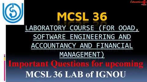 MCSL 036 important questions of IGNOU