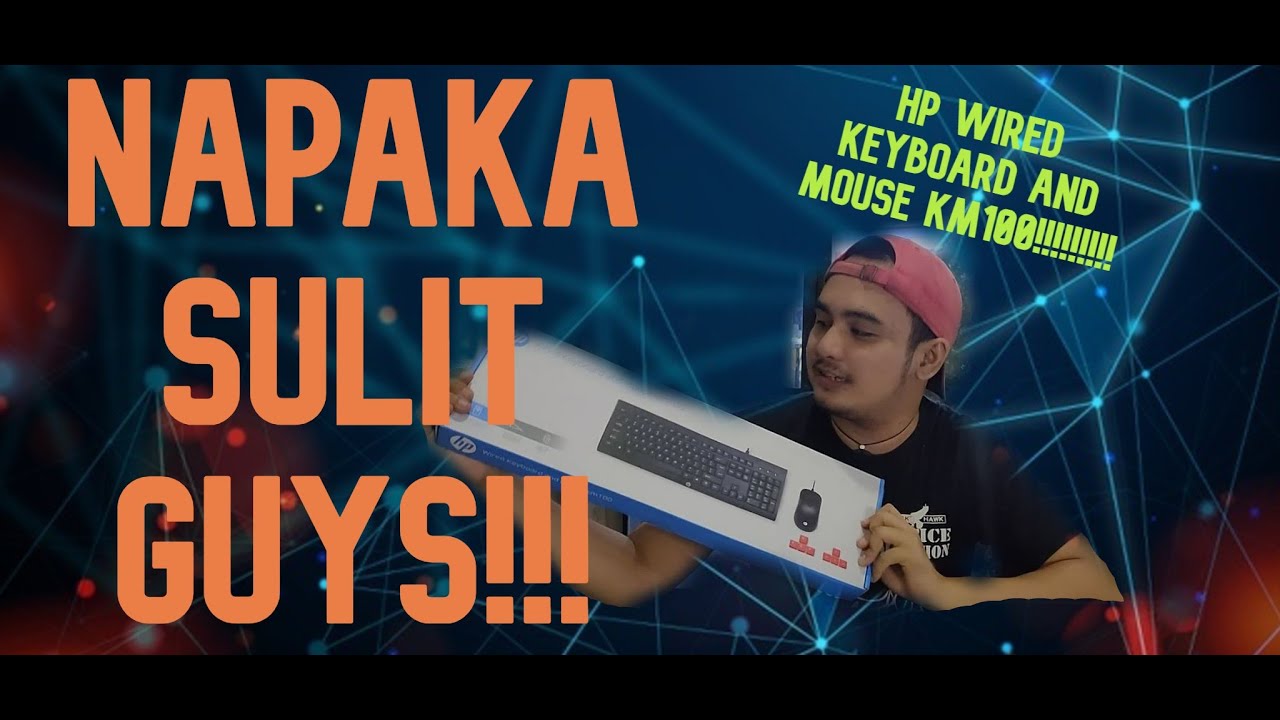 UNBOXING HP WIRED KEYBOARD AND MOUSE KM 100!!!