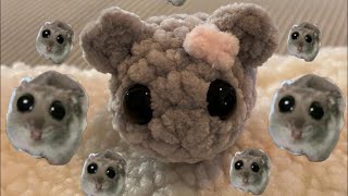 CROCHET VIRAL SAD HAMSTER FROM TIKTOK IN JUST 17 Minutes - crochet tutorial in english