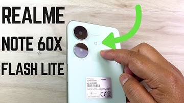 How to turn on flashlight Notifications Realme Note 60x
