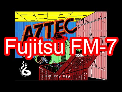 [FM-7] AZTEC アズテック Longplay - Walkthrough, Fujitsu FM-7,  1984.