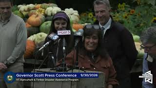 Governor Phil Scott Press Conference - Vermont Agriculture & Timber Disaster Assistance Program