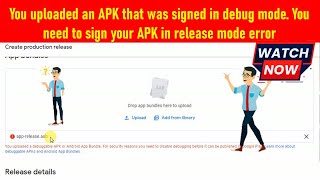 Aab uploading Error in playstore  || App uploading Error Solution Latest Sdk Content