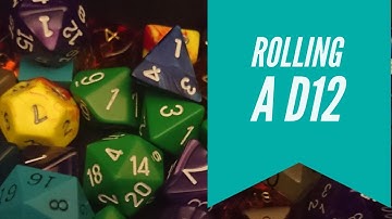 Rolling a D12 ASMR
