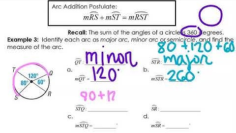 Geo 10 1 Video Notes   Circles and Central Angles