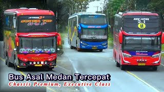 Full Tancap Gas ❗ Terpantau Bus Asal Medan Saling Kejar Memasuki Kota Pekanbaru