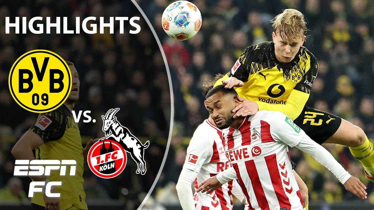 STOPPAGE-TIME WINNER  Borussia Dortmund vs. FC Cologne | Bundesliga Highlights | ESPN FC