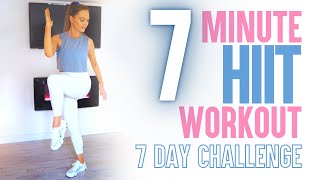 Get Fit In 7 Days 7 Minute Hiit Workout Challenge Calorie Burning Full Body No Equipment