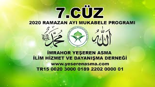 İmrahor Yeşeren Asma 2020 Ramazan Mukabele Programı