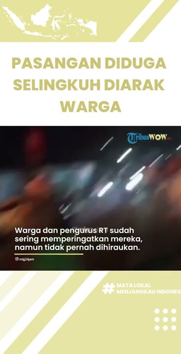 Video Sejoli Diduga Pasangan Selingkuh Diarak Warga di Jalanan Kota Malang, Sudah Sering Ditegur RT