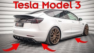 Athlete Statistics Tesla Model 3 - Maxton Design Presentation #116 | #Maxtonized