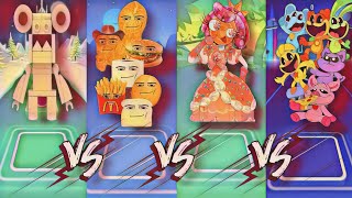 🎮 Zoonomaly Lego VS Gegagedigedagedago VS Princess Loolilalu VS Smiling Critters | Tiles Hop