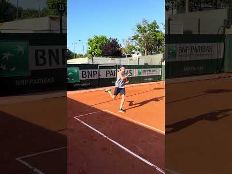 French Open Prep Day3 powered by Pongbot #tennis #improvetennis #rolandgarros #frenchopen