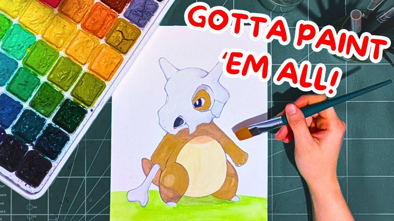 Can you actually learn to paint with Pokémon? (HIMI Jelly Gouache Study)