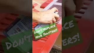 DIY How To Repaint Your Shutters Using Rust-Oleum Painter's Touch Spray Paint! #SaveBigMoney #diy