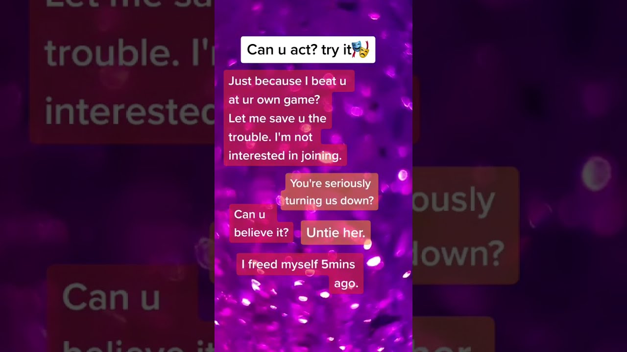 Can You Act Try It Actingchallenge Acting Lipsyncacting Moviescenes Lipsyncchallenge Lipsync