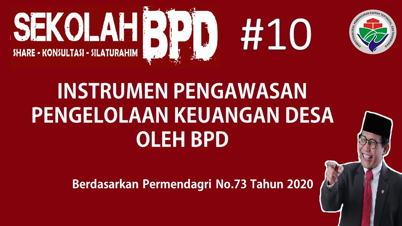 Sekolah BPD#10 - Instrumen Pengawasan Pengelolaan Keuangan Desa