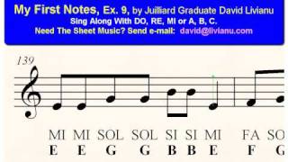 My First Notes Ex 9 Free Ear-Training & Sight-Singing Exercises For Young Musicians